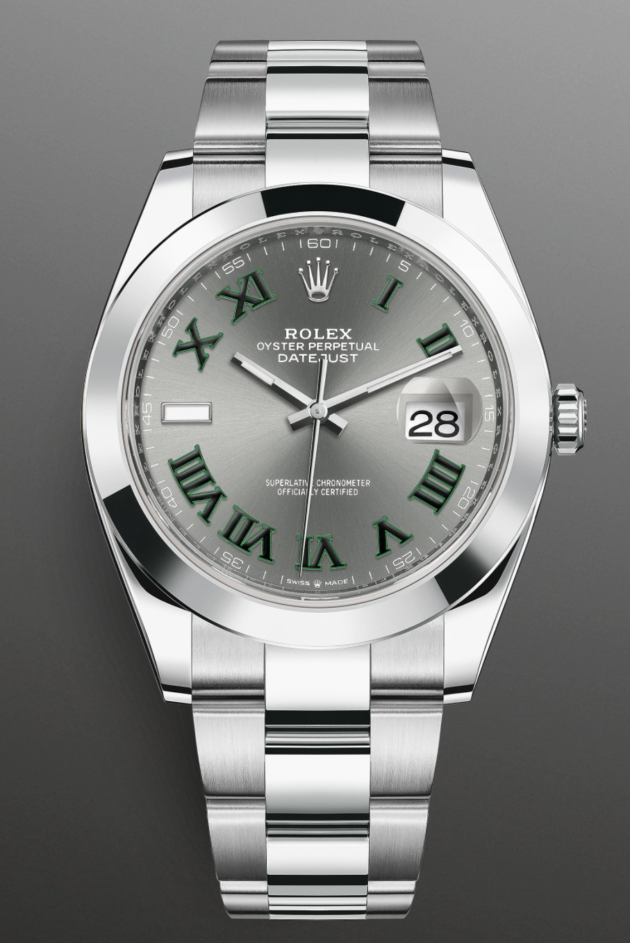 ** ON SALE ** Rolex DateJust Oyster Perpetual - OysterSteel - 41mm - Slate Dial - 2022 - Wimbledon