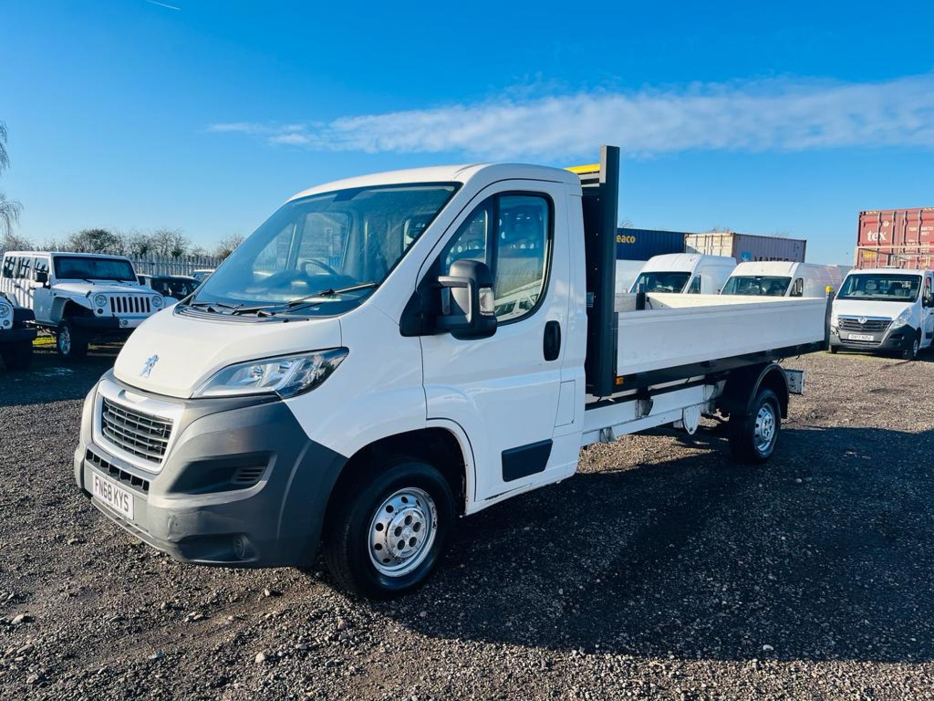 ** ON SALE ** Peugeot Boxer 2.0 BlueHDI 'Built For Business' Alloy Dropside 2018 '68 Reg' - Image 3 of 20