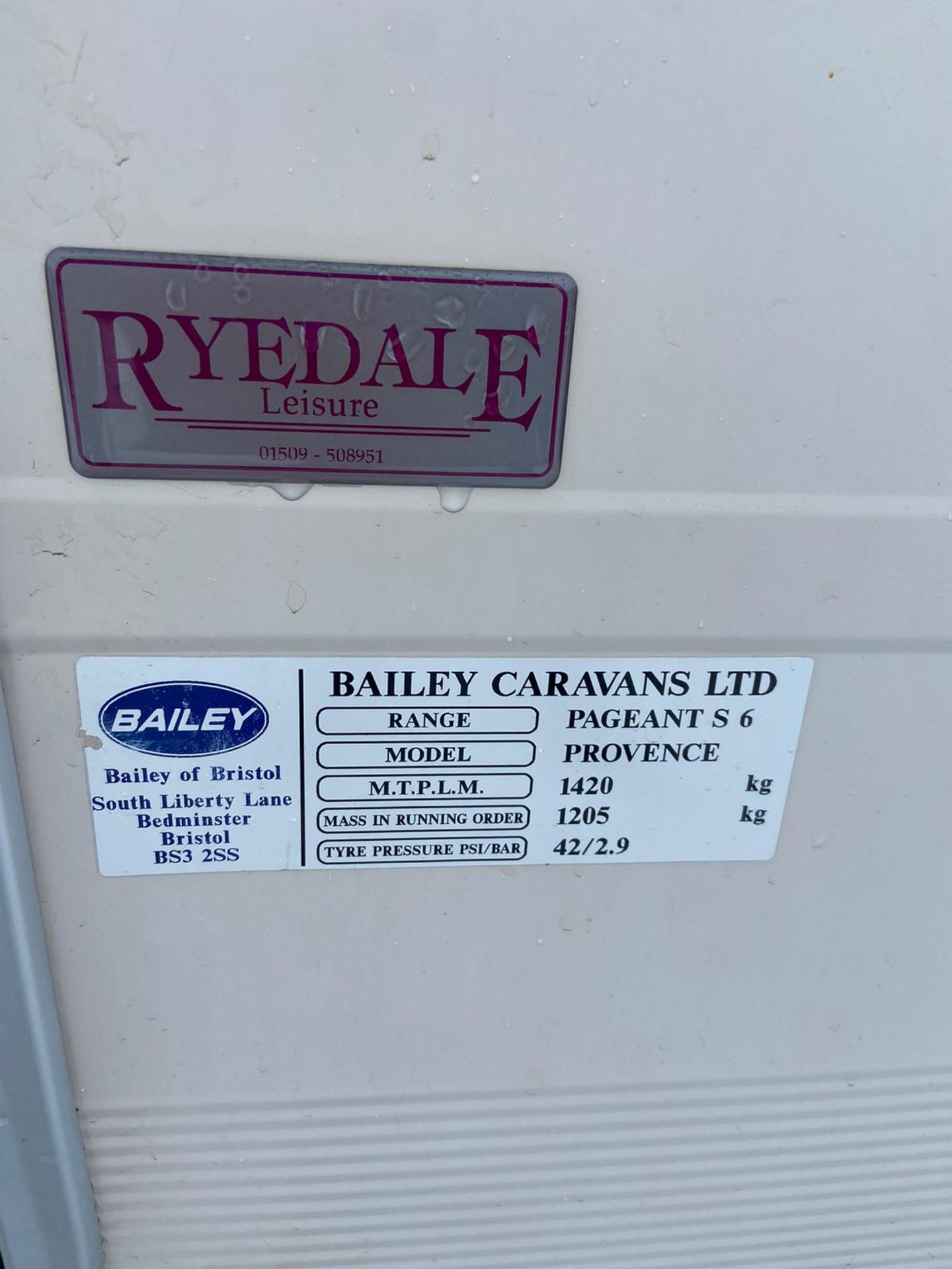 ** ON SALE ** Bailey Pageant series 6 - 4 Berth - '2007 Year' Middle Bathroom - No Vat - Image 4 of 11