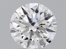 Single - GIA Round Brilliant Cut Diamond F Colour VVS2 Clarity 2.01 Carat - 7448235871