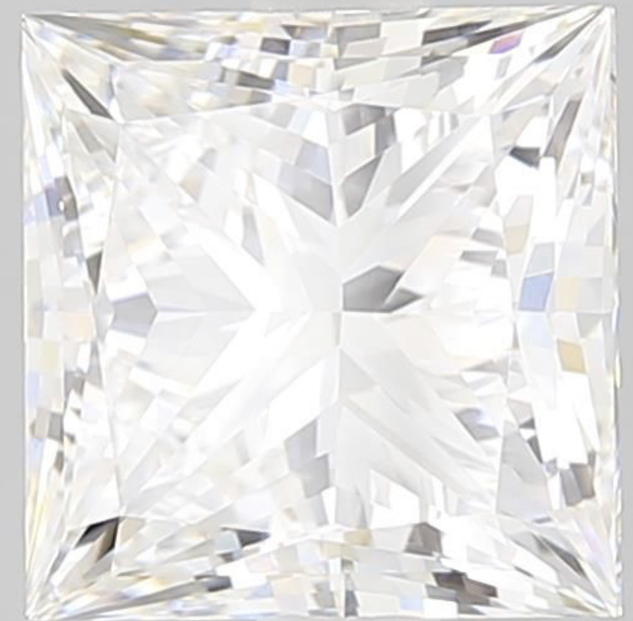 Single -IGI Princess Cut Diamond F Colour VVS2 Clarity 2.10 Carat - LG566395137
