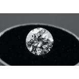 Single - Round Brilliant Cut Natural Diamond 2.03 Carat Colour H Clarity VS1 - EGL 1556059738