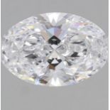 Single -IGI Oval Cut Diamond E Colour VVS2 Clarity 1.04 Carat - LG574338065