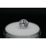 ** ON SALE ** Single - Round Brilliant Cut Natural Diamond 2.03 Carat Colour H Clarity VS1