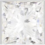 ** ON SALE ** Single -IGI Princess Cut Diamond F Colour VVS2 Clarity 2.10 Carat - LG566395137