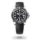 ** ON SALE ** Rolex Oyster Perpetual Yacht Master 42mm 18ct White Gold, Black Dial, OysterFlex