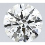 Single - GIA Round Brilliant Cut Diamond F Colour VVS2 Clarity 2.54 Carat - 2466329609