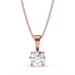 ** ON SALE ** Round Brilliant Cut Diamond 0.75 Carat G Colour VS1 Clarity - Necklace Pendant