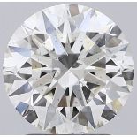 ** ON SALE **Round Brilliant Cut Diamond H Colour SI2 Clarity 2.04 Carat EX EX -LG579384625 - IGI