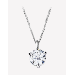 ** ON SALE ** Round Brilliant Cut Diamond 0.65 Carat F Colour VS1 Clarity - Necklace Pendant