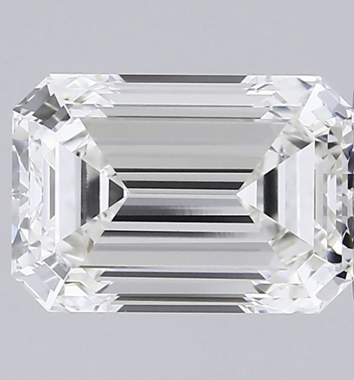 ** ON SALE ** Emerald Cut Diamond E Colour VVS2 Clarity 2.55 Carat EX EX - LG572342044 - IGI