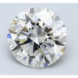 Round Brilliant Cut Natural Diamond 2.03 Carat Colour F Clarity VS1 EX VG -142590154 - DGI