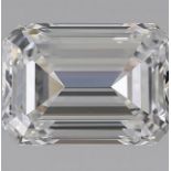 ** ON SALE ** Emerald Cut Diamond E Colour VVS2 Clarity 4.02 Carat EX EX - LG582349931- IGI