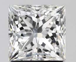Princess Cut Diamond F Colour VVS2 Clarity 1.57 Carat EX EX - LG576328696 - IGI