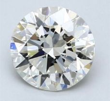 DGI Round Brilliant Cut Natural Diamond 2.03 Carat Colour F Clarity VS1 - DGI 142590154