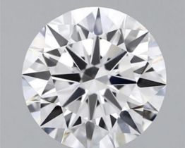 Round Brilliant Cut Diamond F Colour VVS2 Clarity 2.71 Carat IDEAL EX - LG576317968 - IGI