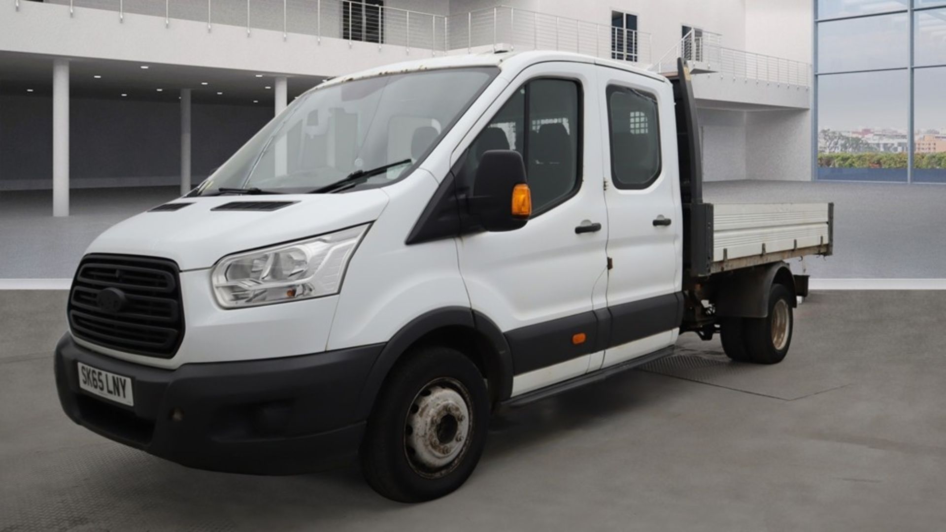 ** ON SALE ** Ford transit 2.2 TDCI 125 RWD L3 Double Cab Tipper 2015 '65 Reg' - Twin Axle - Image 2 of 9
