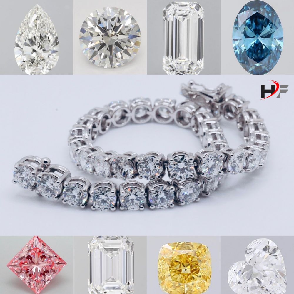 * Diamond & Jewellery Sale Event * Emerald Cut 7.20 Carat F VVS2 - 22 Carat Diamond Tennis Bracelet D-E  VVS Clarity - A Must Not Miss Event *