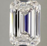 Emerald Cut Diamond F Colour VVS2 Clarity 6.23 Carat EX EX - LG589319376 - IGI