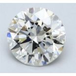 DGI Round Brilliant Cut Natural Diamond 2.03 Carat Colour F Clarity VS1 - DGI 142590154