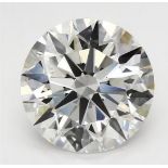 ** ON SALE ** Round Brilliant Cut Diamond F Colour VVS2 Clarity 5.02 Carat ID EX EX -