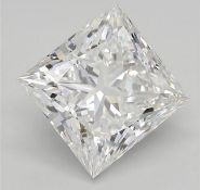 ** ON SALE ** Princess Cut Diamond F Colour VVS1 Clarity 4.44 Carat EX EX - LG579378770 - IGI