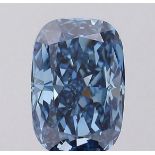 ** ON SALE ** Cushion Brilliant Cut Diamond Fancy Blue Colour VVS2 Clarity 5.16 Carat LG593368653