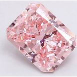 **ON SALE** Radiant Cut Diamond Fancy Pink Colour VVS1 Clarity 2.00 Carat VG VG