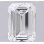 Emerald Cut Diamond F Colour VVS2 Clarity 5.06 Carat EX EX - LG574319971