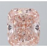 **ON SALE**Cushion Brilliant Cut Diamond Fancy Pink Colour VS1 Clarity 5.07 Carat EX - LG586339179