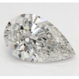 Pear Brilliant Cut Diamond 3.01 Carat G Colour VS2 Clarity EX EX - LG597391467 - IGI