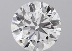 Round Brilliant Cut Diamond F Colour VVS2 Clarity 3.03 Carat EX EX - LG570374812 - IGI