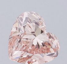 Heart Cut Diamond Fancy Pink Colour VS2 Clarity 4.03 Carat EX EX - LG576355418 - IGI