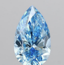 Pear Brilliant Cut Diamond 4.00 Carat Fancy blue Colour VS2 Clarity EX VG - LG586339758 - IGI