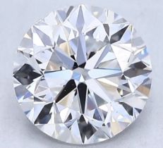 Round Brilliant Cut Natural Diamond 2.01 Carat D Colour Clarity VS2 VG VG - 142577496 - DGI