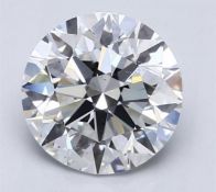 Round Brilliant Cut Natural Diamond 2.00 Carat Colour D Clarity VS2 - DGI - 142592296