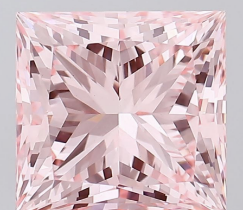 Princess Cut Diamond Fancy Pink Colour VVS2 Clarity 4.02 Carat EX EX - LG582359086 - IGI