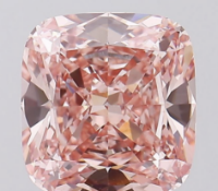 ** ON SALE ** Cushion Brilliant Cut Diamond Fancy pink Colour VS1 Clarity 4.19 Carat EX -LG595385194