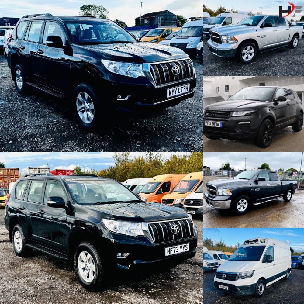 ** Commercial Vehicle And Car Event **X2 Toyota Land Cruiser's 2.8 D-4D 7 Seats Active 2023 '73 Reg' - ULEZ Compliant Vehicles - Over 30+ Lots *