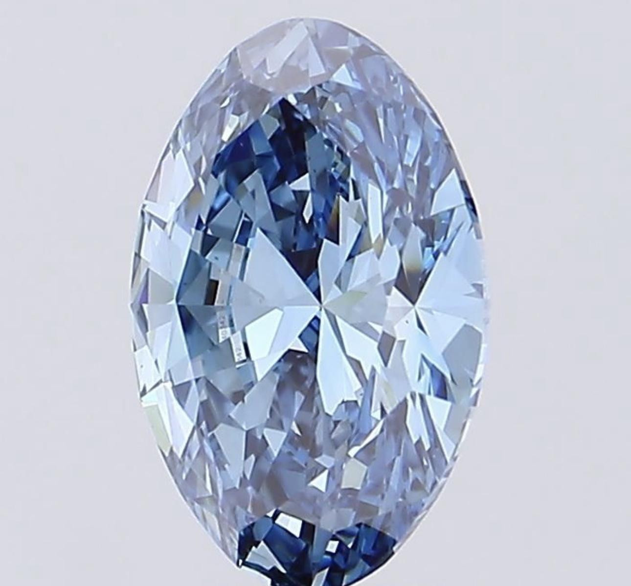 Oval Cut Diamond 4.04 Carat Fancy Blue Colour VS1 Clarity EX EX - LG586340342 - IGI - Image 2 of 7