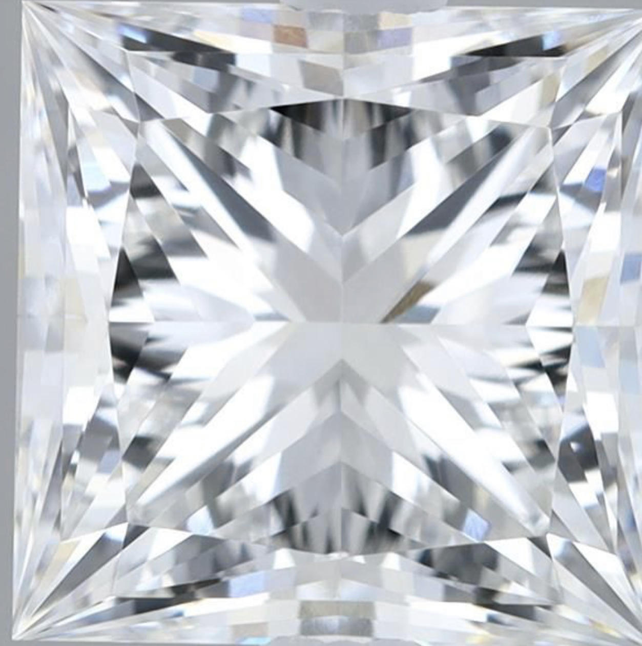 Princess Cut Diamond F Colour VVS2 Clarity 2.65 Carat EX EX - LG573385933 - IGI