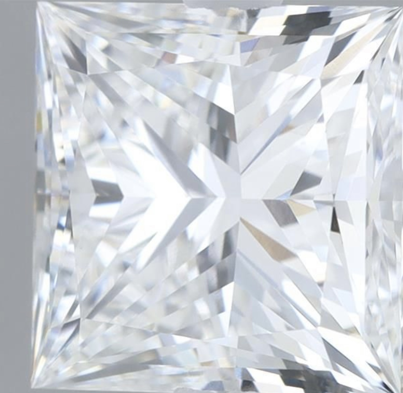 Princess Cut Diamond F Colour VVS2 Clarity 2.65 Carat EX EX - LG573385933 - IGI - Image 2 of 8