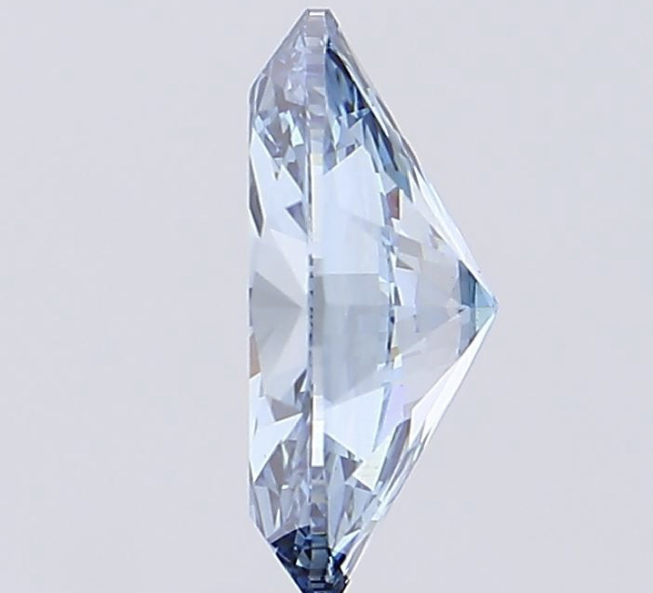 Oval Cut Diamond 4.04 Carat Fancy Blue Colour VS1 Clarity EX EX - LG586340342 - IGI - Image 4 of 7