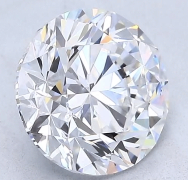 ** ON SALE ** Round Brilliant Cut Natural Diamond 2.01 Carat D Colour Clarity VS2 VG VG - 142577496 - Image 4 of 9