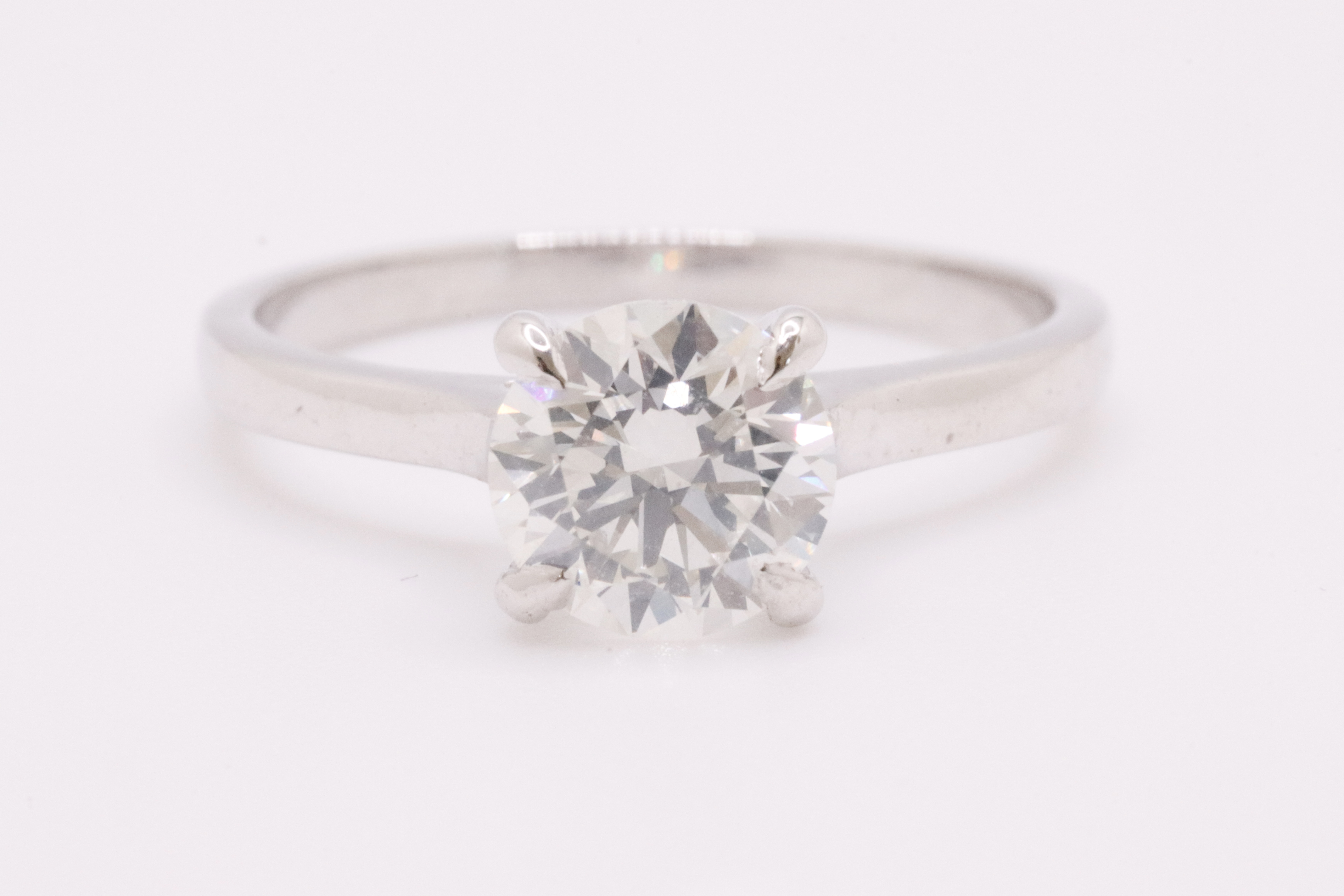 Round Brilliant Cut Natural Diamond Ring 1.09 Carat I Colour SI2 Clarity EX EX EX - GIA - Image 2 of 10