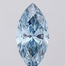 ** ON SALE ** Marquise Cut Diamond Fancy Blue Colour VS1 Clarity EX EX 6.10 Carat - LG591363217- IGI