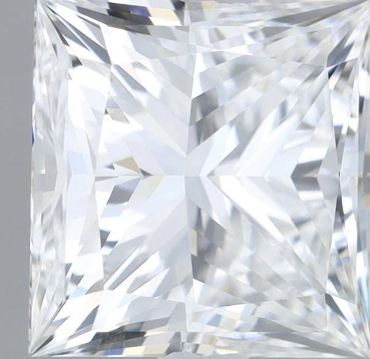 Princess Cut Diamond F Colour VVS2 Clarity 2.65 Carat EX EX - LG573385933 - IGI - Image 3 of 7