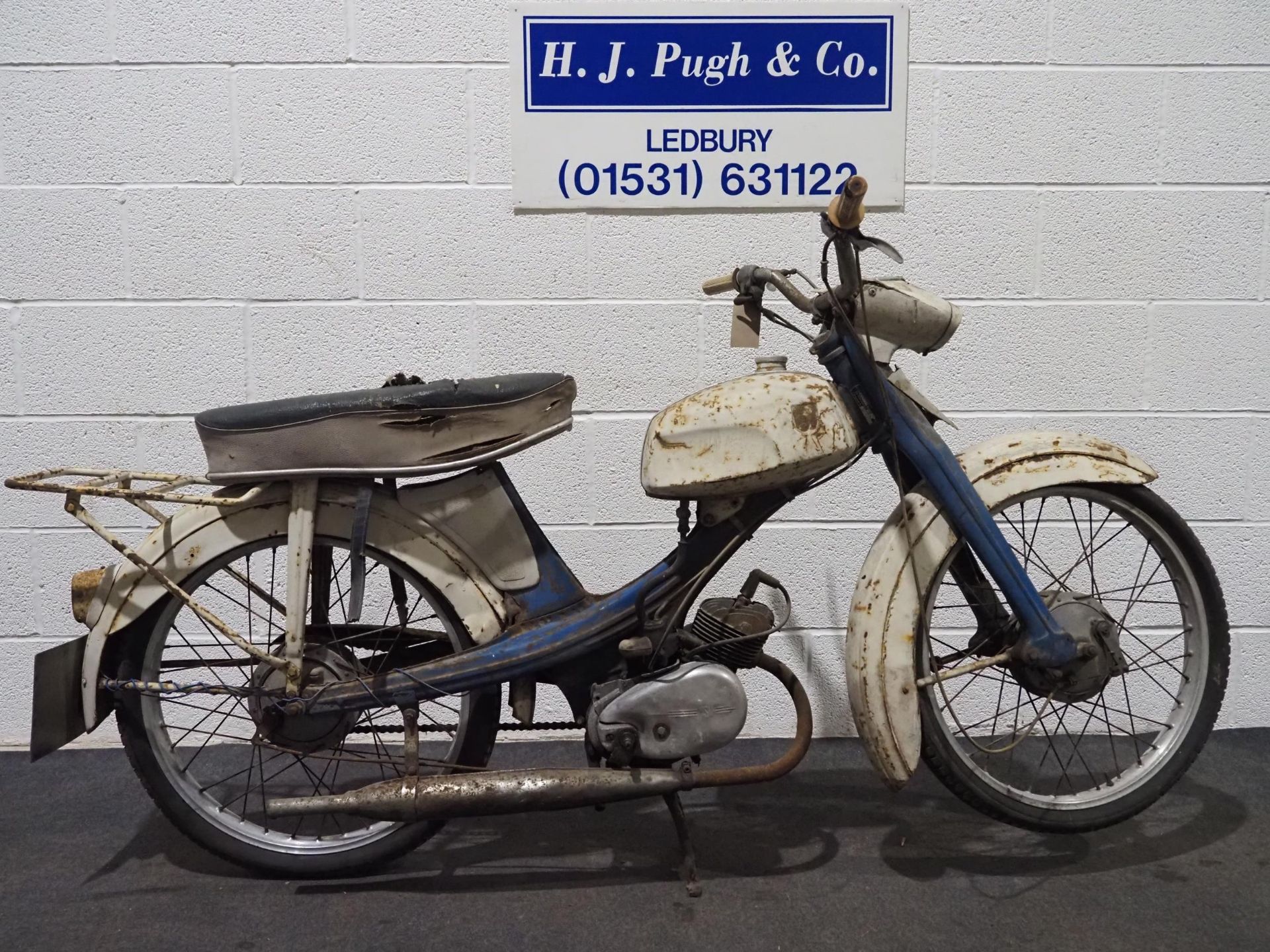 NSU Quickly autocycle, 1963, 50cc. Reg 325 UXH, V5