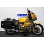 BMW R100RS motorcycle. 1978. 980cc. Matching Frame and Engine No. 6089066 Property of a deceased