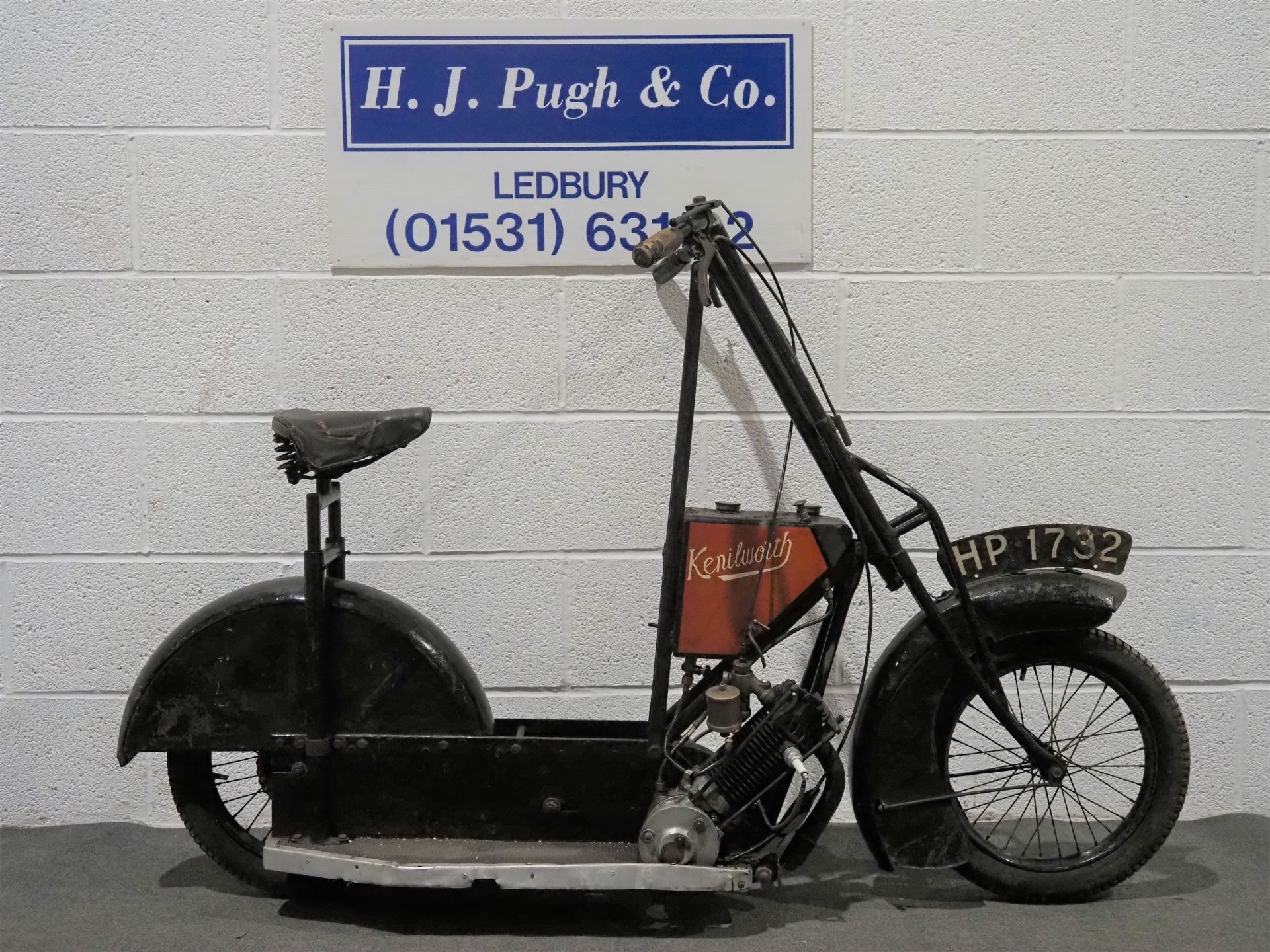 Kenilworth scooter. 1921. 142cc. Frame No. 671681. Engine No. 599/19. Believed to be 1 of only 2